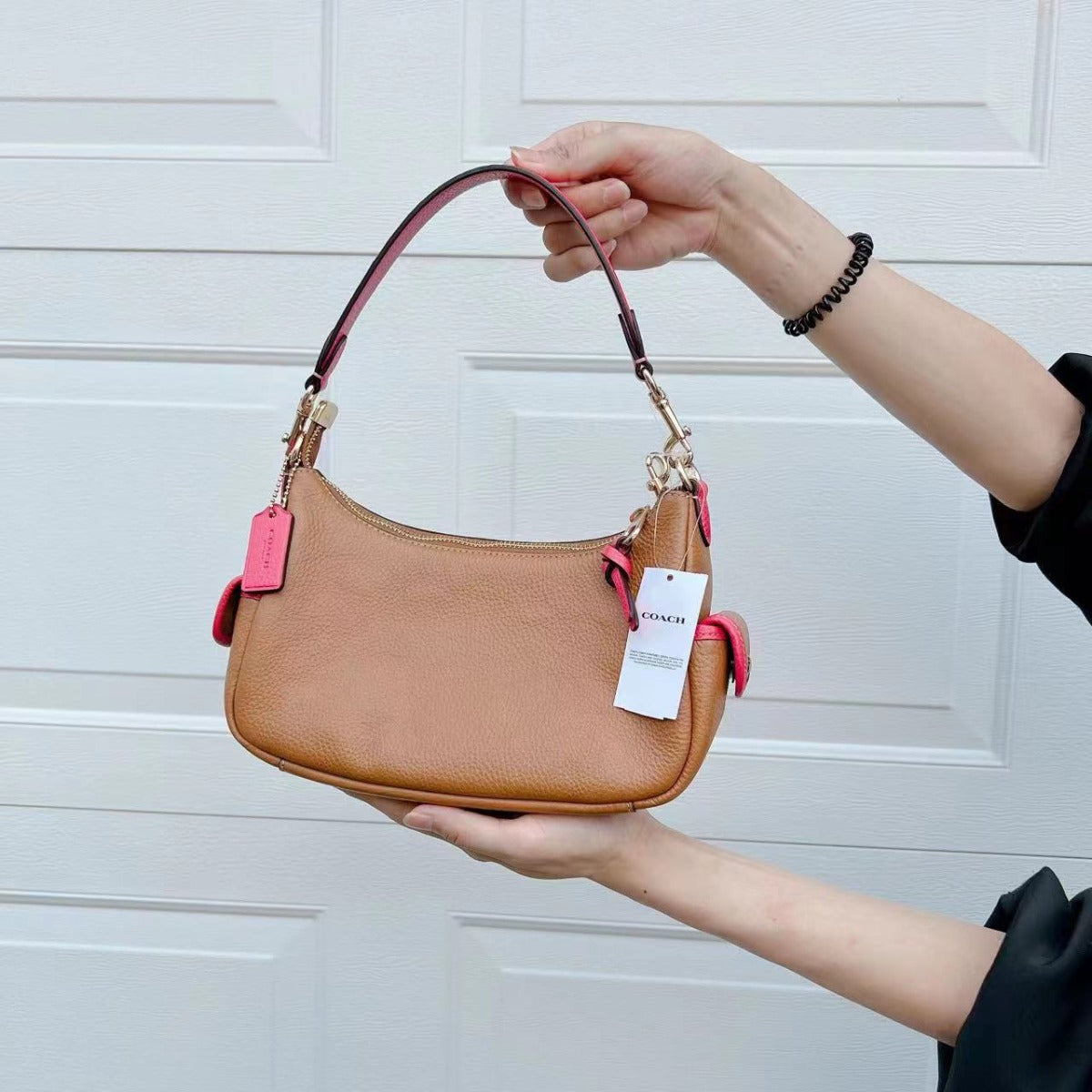 Coach C8156 Pennie Shoulder Bag 25 In Penny/Bold Pink Coach C8156 Pennie Shoulder Bag 25 In Penny/Bold Pink